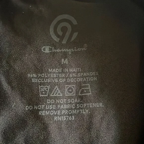 Champion Men's Black Athletic Tank Top Sleeveless Shirt Size M - Picture 2 of 4